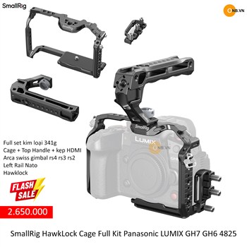 SmallRig HawkLock Cage Full Kit Panasonic LUMIX GH7 GH6 4825