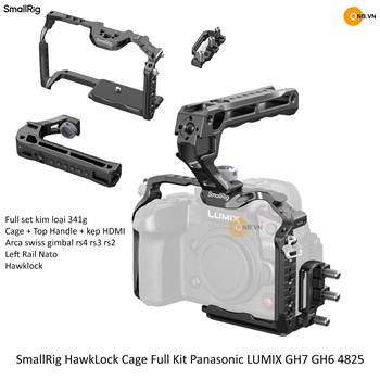 SmallRig HawkLock Cage Full Kit Panasonic LUMIX GH7 GH6 4825