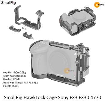 SmallRig HawkLock Cage Sony Alpha FX3 FX30 4770 mẫu mới 2025