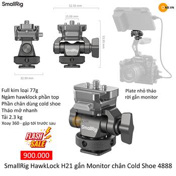 SmallRig HawkLock H21 gắn Monitor chân Cold Shoe 4888