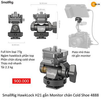 SmallRig HawkLock H21 gắn Monitor chân Cold Shoe 4888