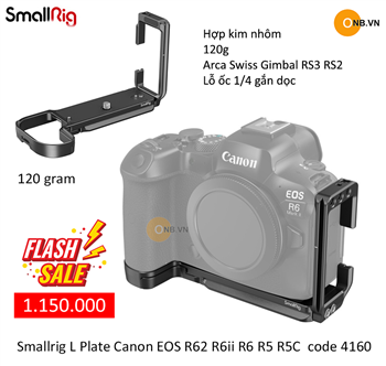 Smallrig L Plate Canon EOS R62 R6ii R5 R5C R6 4160