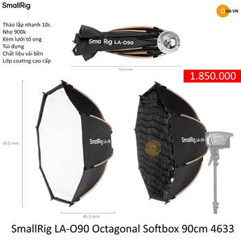 SmallRig LA-O90 Octagonal Softbox 90cm Tháo lắp nhanh 4633