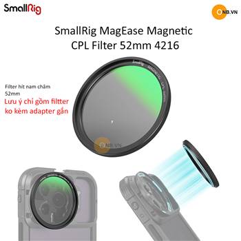 SmallRig MagEase Magnetic CPL Filter 52mm 4216
