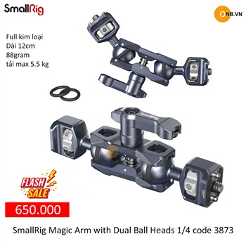 SmallRig Magic Arm with Dual Ball Heads 1/4 code 3873