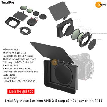 SmallRig Matte Box kèm VND 2-5 stop có nút xoay chỉnh 4411