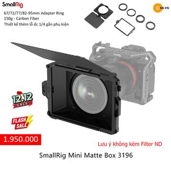 SmallRig Mini Matte Box 3196 - Flash Sale 1 bộ duy nhất