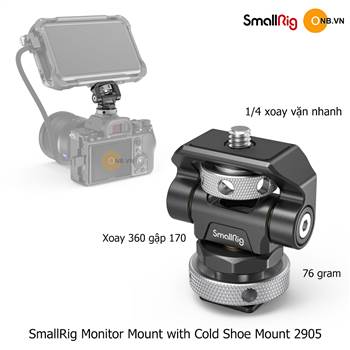 SmallRig Mount Cold Shoes gắn Monitor đèn led 2905b