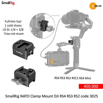 SmallRig NATO Clamp Mount DJI RS4 RS3 RS2 RSC2 RS3 Mini 3025