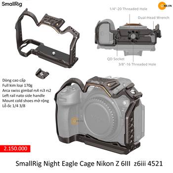 SmallRig Night Eagle Cage Khun bảo vệ Nikon Z 6III z6iii 4521