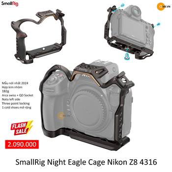 SmallRig Night Eagle Cage Khung bảo vệ Nikon Z8 4316