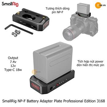 SmallRig NP-F 970 Battery Adapter Plate Professional Edition 3168