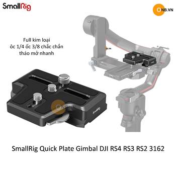 SmallRig Quick Plate - Đế thao tác nhanh DJI RS4 RS3 RS2 RSC 2 - 3162b