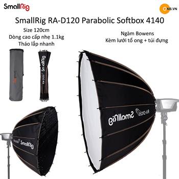 SmallRig RA-D120 Parabolic Softbox 4140 Tháo mở nhanh 120cm Ngàm Bowen