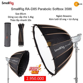 SmallRig RA-D85 Parabolic Softbox 3586 - Tháo mở nhanh 85cm ngàm Bowen