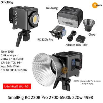 SmallRig RC 220B Pro Đèn Led Studio 220w 2700-6500k 4998