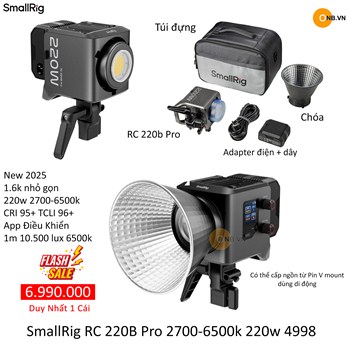 SmallRig RC 220B Pro Đèn Led Studio 220w 4998 hàng có sẵn