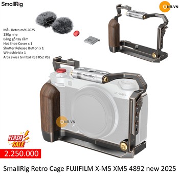 SmallRig Retro Cage FUJIFILM X-M5 XM5 4892