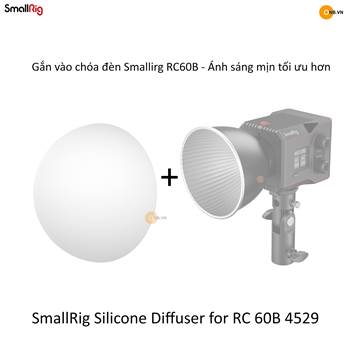 SmallRig Dome Silicone Diffuser Tản sáng đèn led RC 60B 4529