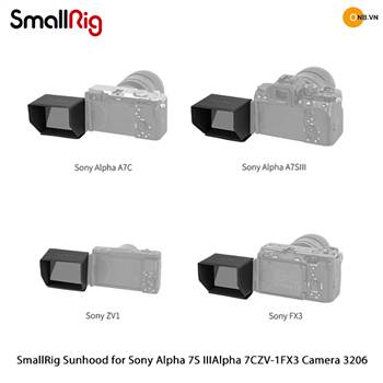 SmallRig Sunhood - Che nắng màn hình Sony A7S3/ A7C/ ZV-1/ FX3 code 3206