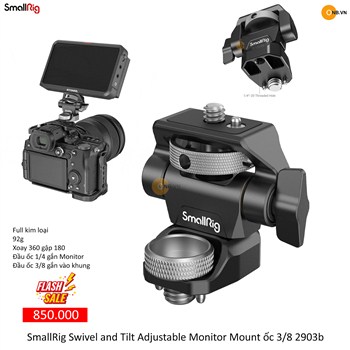 SmallRig Swivel and Tilt Adjustable Monitor Mount ốc 3/8 2903b