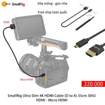 SmallRig Ultra Slim 4K HDMI to Micro HDMI dài 35cm 3042