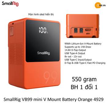 SmallRig VB99 mini V Mount Battery Orange 4929