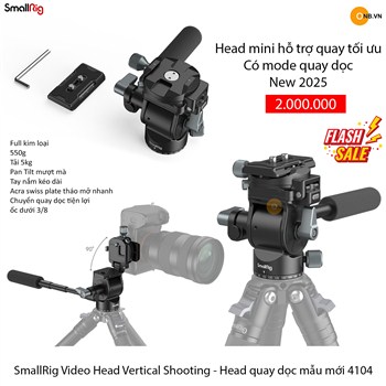 SmallRig Video Head Vertical Shooting - Head quay dọc mẫu mới 4104