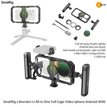 SmallRig x Brandon Li All-in-One Full Cage Video Iphone 16 15 14 13 4596