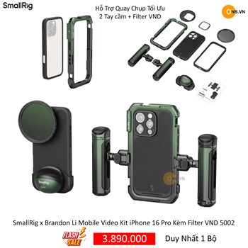 SmallRig x Brandon Li Full Kit iPhone 16 Pro Kèm Filter VND 5002