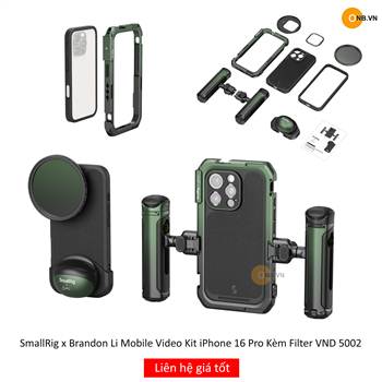 SmallRig x Brandon Li Mobile Video Kit iPhone 16 Pro Kèm Filter VND 5002