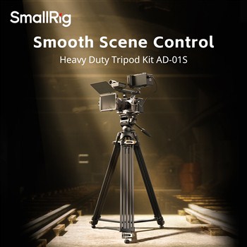 SmallRig Heavy-Duty Fluid Head Tripod Kit AD-01S 4648 Chân quay Máy Ảnh New 2025