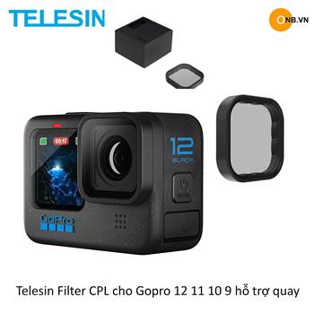 Telesin FIlter CPL cho Gopro 11 10 9 hỗ trợ quay