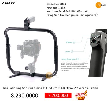 Tilta Basic Ring Grip Plus Gimbal DJI RS4 Pro RS4 RS3 Pro RS2 kèm điều khiển 2025