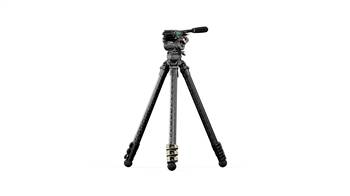 Tilta CT08 75mm Cine Fluid Head Carbon Fiber Tripod Legs 8kg - Space Gray