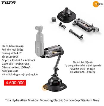 Tilta Hydra Alien Mini Car Electronic Suction Cup Pocket 3 Gopro