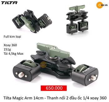 Tilta Magic Arm 14cm - Thanh Nối 2 đầu ốc 1/4 xoay 360