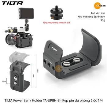 TILTA Power Bank Holder - Kẹp pin dự phòng 2 ốc 1/4