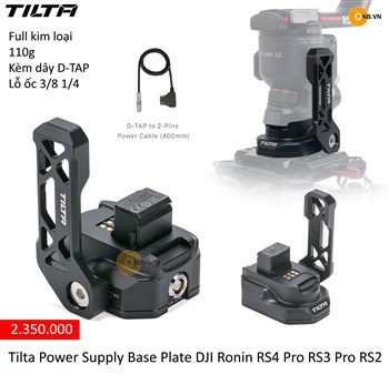 Tilta Power Supply Base Plate DJI Ronin RS4 Pro RS3 Pro RS2