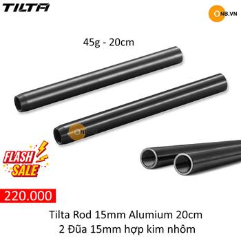 Tilta Rod 15mm Alumium 20cm - 2 Đũa 15mm hợp kim nhôm