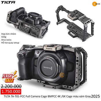 TILTA Cage BMPCC Blackmagic Pocket Magic 4K 6K màu xám Gray 2025