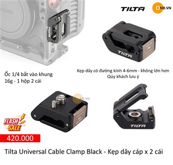 Tilta Universal Cable Clamp Black - Kẹp dây cáp x 2 cái