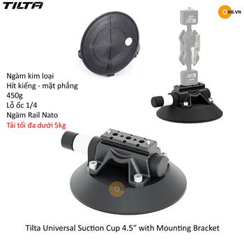 Tilta Universal Suction Cup 4-5 Ince with Mounting Bracket