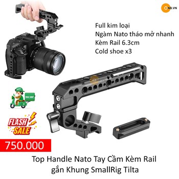 Top Handle Nato kèm Rail gắn Khung Smallrig Tilta