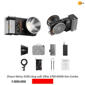 Zhiyun Molus X100 đèn led 100w 2700-6500k bản Combo